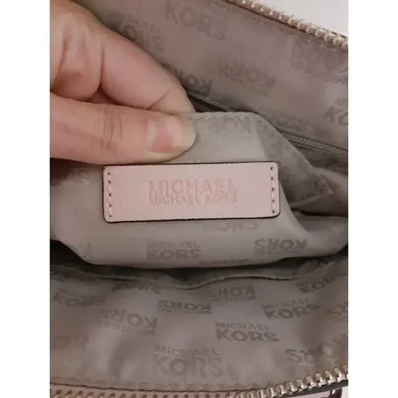 Michael Kors Ciara Pink Leather Large Satchel Purse Handbag Exc Condition - Picture 8 of 15